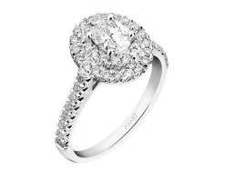 Best Apart Pierścionek z białego złota z diamentami - SI1/F - 1,00 ct - próba 585