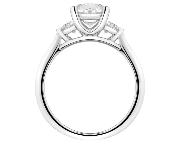 Online Apart Pierścionek z białego złota z diamentami laboratoryjnymi - 2,53 ct - próba 750