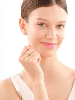 Discount Apart Pierścionek z białego złota z brylantami - 0,25 ct - próba 750