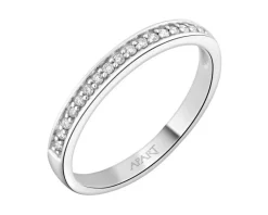 Apart Pierścionek z białego złota z brylantami - 0,10 ct - próba 585< Pierścionki