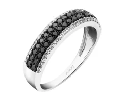 Hot Apart Pierścionek z białego złota z diamentami - 0,41 ct - próba 585