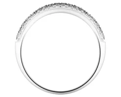 Hot Apart Pierścionek z białego złota z diamentami - 0,41 ct - próba 585