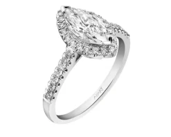 Apart Pierścionek z białego złota z diamentami - SI1/H - 1,28 ct - próba 750< Pierścionki