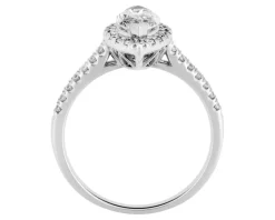 Apart Pierścionek z białego złota z diamentami - SI1/H - 1,28 ct - próba 750< Pierścionki
