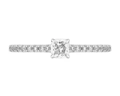 Apart Pierścionek z białego złota z diamentami - 0,41 ct - próba 585< Pierścionki