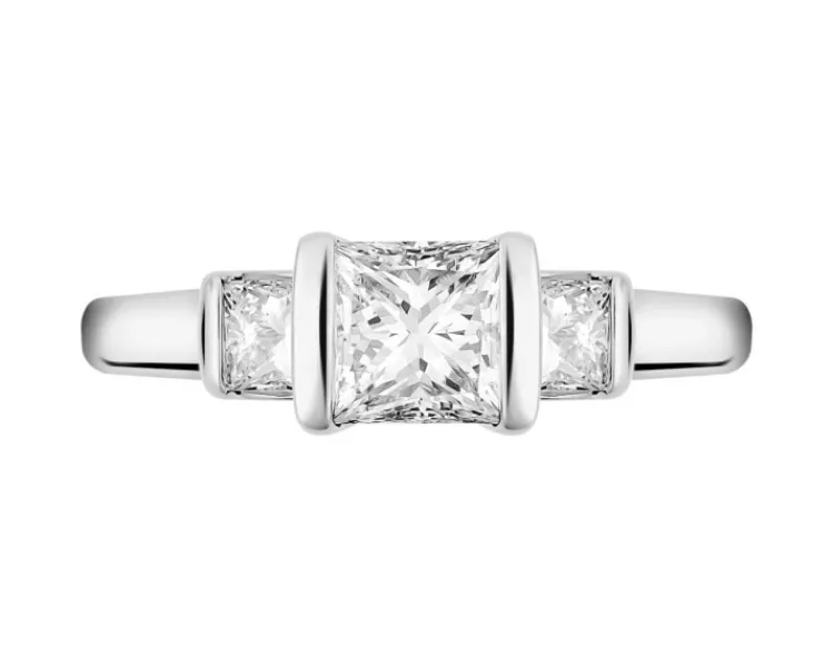 Apart Pierścionek z białego złota z diamentami - VS2/G - 1,00 ct - próba 585< Pierścionki