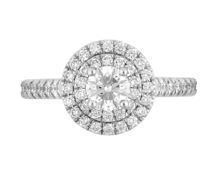 Online Apart Pierścionek z białego złota z brylantami - SI1/H - 1,01 ct - próba 585