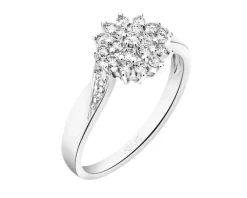Apart Pierścionek z białego złota z brylantami - 0,50 ct - próba 585< Pierścionki