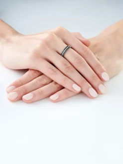 Online Apart Pierścionek z białego złota z diamentami - 0,32 ct - próba 585