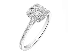 Online Apart Pierścionek z białego złota z diamentami laboratoryjnymi - 1,25 ct - próba 750