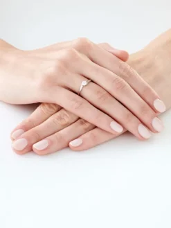 Clearance Apart Pierścionek z białego złota z brylantem - 0,24 ct - próba 585