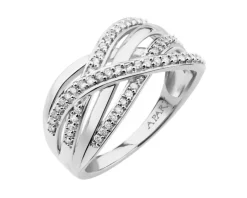Apart Pierścionek z białego złota z brylantami - 0,25 ct - próba 585< Pierścionki