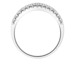 Clearance Apart Pierścionek z białego złota z brylantami laboratoryjnymi - 0,50 ct - próba 585