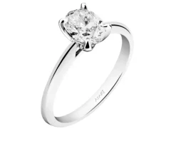 Best Apart Pierścionek z białego złota z diamentem - SI1/H - 1,00 ct - próba 750
