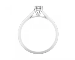 Apart Pierścionek z białego złota z brylantem - 0,15 ct - próba 375< Pierścionki