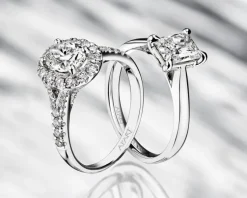 New Apart Pierścionek z białego złota z diamentami - VS2/H - 2,70 ct - próba 750