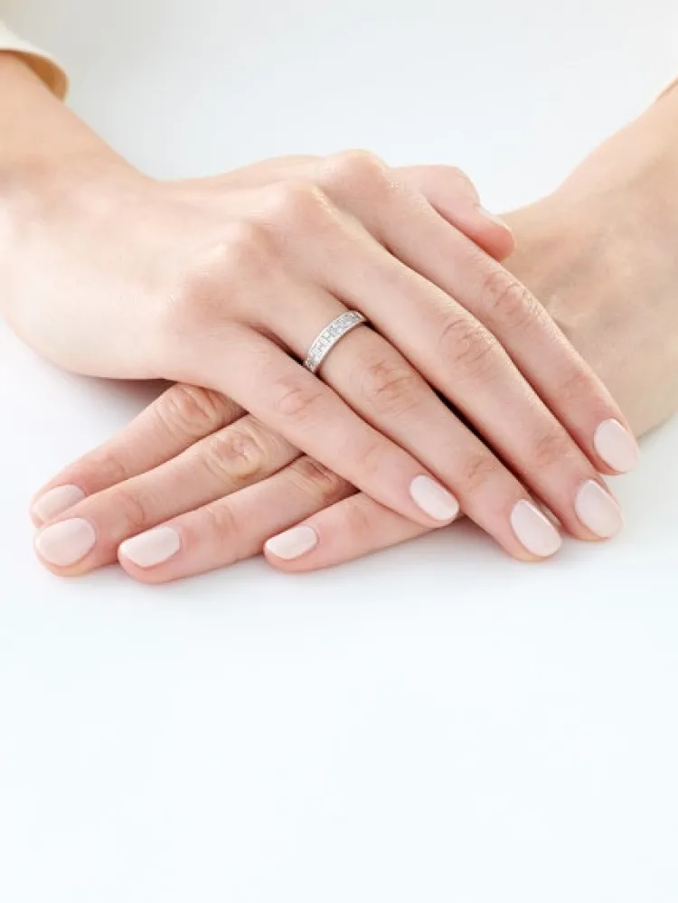 Apart Pierścionek z białego złota z diamentami - 0,55 ct - próba 585