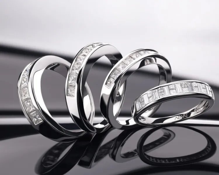 Apart Pierścionek z białego złota z diamentami - 0,55 ct - próba 585