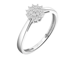 Apart Pierścionek z białego złota z brylantami - 0,14 ct - próba 585< Pierścionki