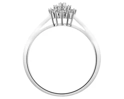 Apart Pierścionek z białego złota z brylantami - 0,14 ct - próba 585< Pierścionki