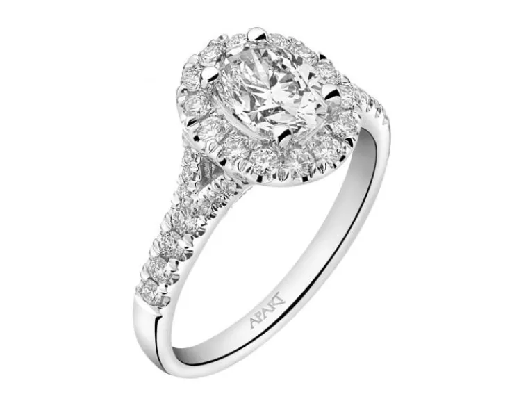 Apart Pierścionek z białego złota z diamentami - SI1/H - 1,50 ct - próba 750< Wszystkie