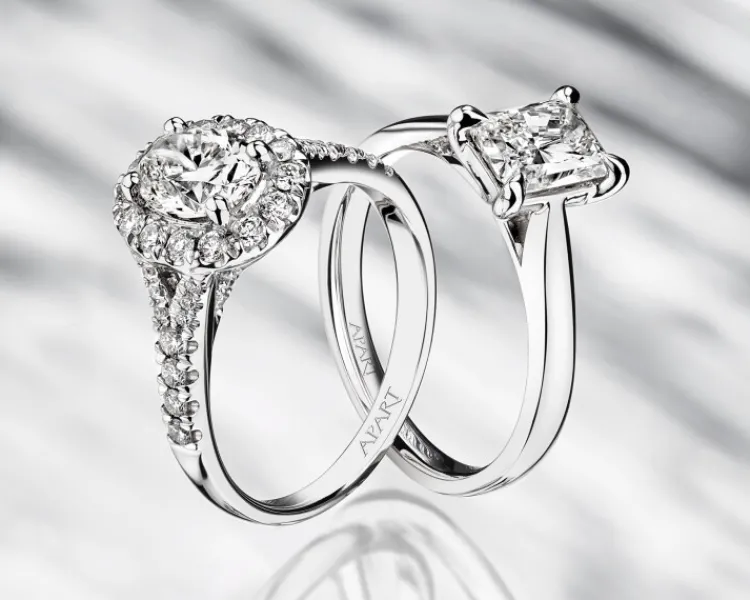Apart Pierścionek z białego złota z diamentami - SI1/H - 1,50 ct - próba 750< Wszystkie