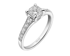 Apart Pierścionek z białego złota z diamentami - SI1/H - 1,21 ct - próba 750< Pierścionki