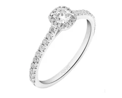 Apart Pierścionek z białego złota z diamentami - SI2/H - 0,54 ct - próba 585< Pierścionki