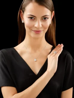 Apart Pierścionek z białego złota z diamentami - 1,00 ct - próba 585