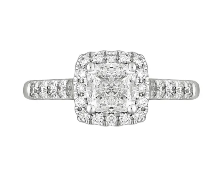 Apart Pierścionek z białego złota z diamentami -SI1/H - 1,33 ct - próba 750