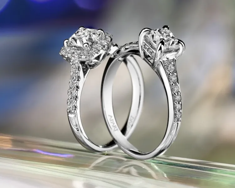 Apart Pierścionek z białego złota z diamentami -SI1/H - 1,33 ct - próba 750