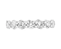 Apart Pierścionek z białego złota z brylantami laboratoryjnymi - Eternity - 3,75 ct - próba 750