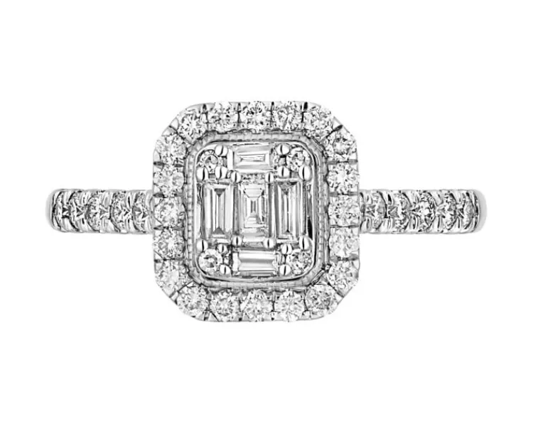 New Apart Pierścionek z białego złota z diamentami - 0,50 ct - próba 585