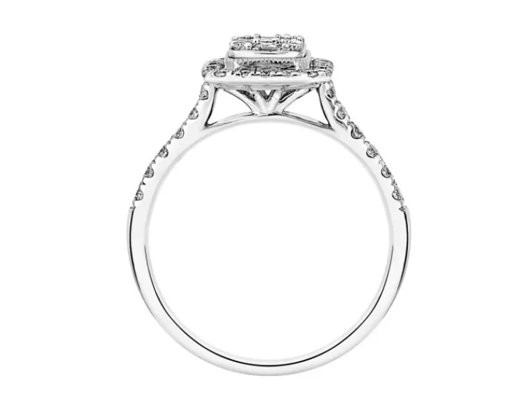 New Apart Pierścionek z białego złota z diamentami - 0,50 ct - próba 585