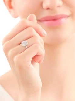 New Apart Pierścionek z białego złota z diamentami - 0,50 ct - próba 585