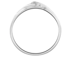 Apart Pierścionek z białego złota z brylantem - 0,02 ct - próba 375< Pierścionki