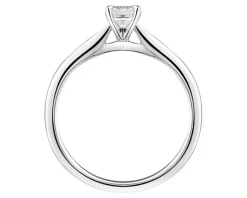 Hot Apart Pierścionek z białego złota z diamentem laboratoryjnym - 0,31 ct - próba 585