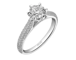 Best Apart Pierścionek z białego złota z brylantami - SI1/H - 1,35 ct - próba 750