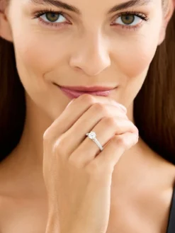 Best Apart Pierścionek z białego złota z brylantami - SI1/H - 1,35 ct - próba 750