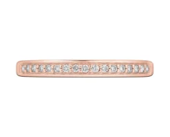 Apart Pierścionek z różowego złota z brylantami - 0,10 ct - próba 585< Pierścionki