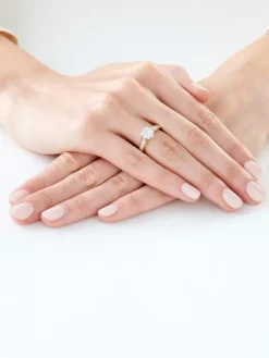 New Apart Pierścionek z żółtego i białego złota z brylantami - 0,61 ct - próba 585