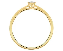 Apart Pierścionek z żółtego i białego złota z brylantem - 0,03 ct - próba 375< Wszystkie