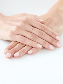 Best Apart Pierścionek z żółtego i białego złota z brylantem - 0,01 ct - próba 585