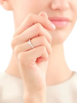 Sale Apart Pierścionek z żółtego i białego złota z brylantami - 0,52 ct - próba 585