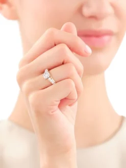 Apart Pierścionek z żółtego i białego złota z brylantami - 0,75 ct - próba 585< Pierścionki