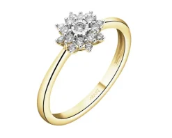 Apart Pierścionek z żółtego i białego złota z brylantami - 0,15 ct - próba 585< Wszystkie