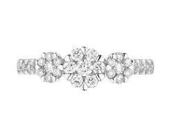 Clearance Apart Pierścionek z żółtego i białego złota z brylantami - 0,50 ct - próba 585