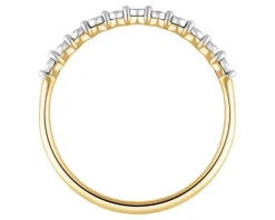 Apart Pierścionek z żółtego i białego złota z diamentami - 0,04 ct - próba 585< Wszystkie