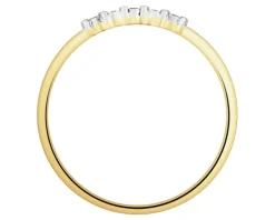 Apart Pierścionek z żółtego i białego złota z diamentami - 0,02 ct - próba 585< Wszystkie