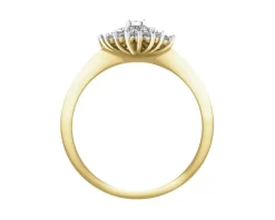 Apart Pierścionek z żółtego i białego złota z diamentami - 0,25 ct - próba 585< Pierścionki